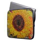 Sonnenblumen-Impressionen Laptopschutzhülle (Vorderseite Links)