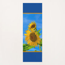 Sonnenblumen in blau und braun