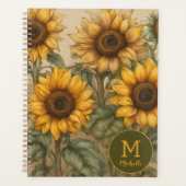 Sonnenblumen in Blüte Planer (Vorderseite)