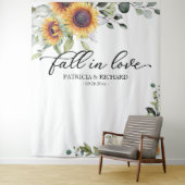 Sonnenblumen in der Liebe im Hintergrund Wandteppich (Beispiel)