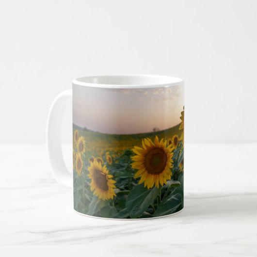 Sonnenblumen in der Tasse (Vorderseite Links)