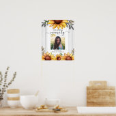 Sonnenblumen in einem Foto-Poster mit viel Liebe Poster (Küche)