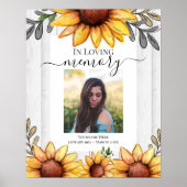 Sonnenblumen in einem Foto-Poster mit viel Liebe Poster (Vorne)