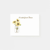 Sonnenblumen in einem Mason Jar Post-It-Notes Post-it Klebezettel (Vorderseite)