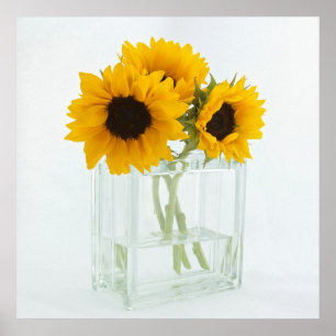 Sonnenblumen in einem Vase-Poster Poster