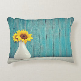 Sonnenblumen in einer Vase Dekokissen