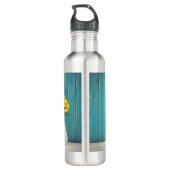 Sonnenblumen in einer Vase Edelstahlflasche (Rückseite)