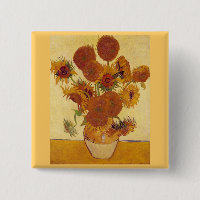 Sonnenblumen in einer Vase (F454) Van Gogh Fine Ar