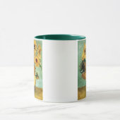 Sonnenblumen in einer Vase (F455) Van Gogh Fine Ar Tasse (Zentrum)