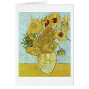Sonnenblumen in einer Vase (F456) Van Gogh Fine Ar