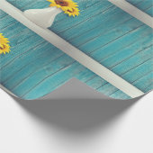 Sonnenblumen in einer Vase Geschenkpapier (Ecke)