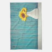Sonnenblumen in einer Vase Geschirrtuch (Vertikal)