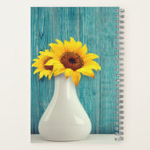Sonnenblumen in einer Vase Notizblock (Rückseite)