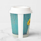 Sonnenblumen in einer Vase Pappbecher (Rechts)