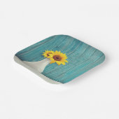 Sonnenblumen in einer Vase Pappteller (Gewinkelt)