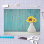 Sonnenblumen in einer Vase Seidenpapier (Handwerk)