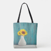 Sonnenblumen in einer Vase Tasche (Rückseite)