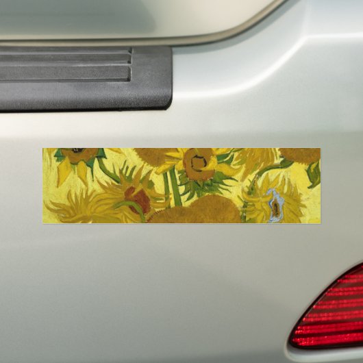 Sonnenblumen in einer Vase Van Gogh Fine Art Autoaufkleber (Auf Auto)