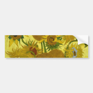 Sonnenblumen in einer Vase Van Gogh Fine Art Autoaufkleber