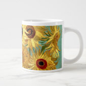 Sonnenblumen in einer Vase Van Gogh Fine Art Jumbo-Tasse (Rechts)