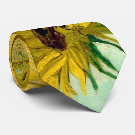 Sonnenblumen in einer Vase Van Gogh Fine Art Krawatte (Gerollt)