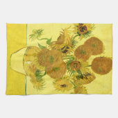 Sonnenblumen in einer Vase Van Gogh Fine Art Küchentuch (Horizontal)