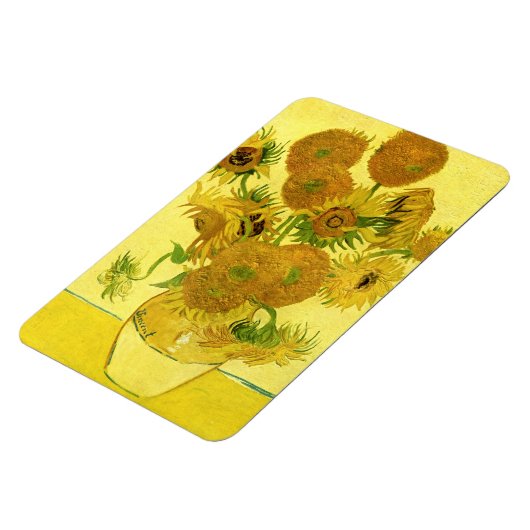 Sonnenblumen in einer Vase Van Gogh Fine Art Magnet (Linke Seite)