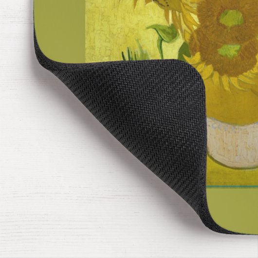 Sonnenblumen in einer Vase Van Gogh Fine Art Mousepad (Ecke)