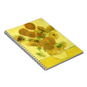 Sonnenblumen in einer Vase Van Gogh Fine Art Notizblock (Rechte Seite)