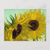 Sonnenblumen in einer Vase Van Gogh Fine Art Postkarte (Vorderseite)