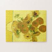 Sonnenblumen in einer Vase Van Gogh Fine Art Puzzle (Horizontal)