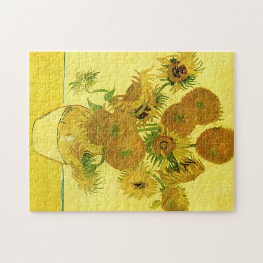 Sonnenblumen in einer Vase Van Gogh Fine Art Puzzle (Horizontal)