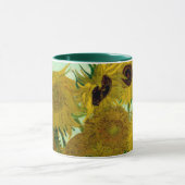 Sonnenblumen in einer Vase Van Gogh Fine Art Tasse (Zentrum)