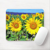 Sonnenblumen in Frankreich schließen Mousepad (Mit Mouse)