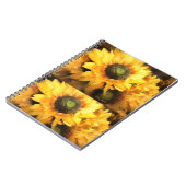 Sonnenblumen in herrlicher Farbe Notizblock (Linke Seite)