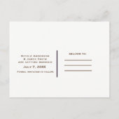 Sonnenblumen in Mason Jar Rustikaler Chic Save the Ankündigungspostkarte (Rückseite)