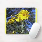 Sonnenblumen in Pinien Mousepad (Mit Mouse)