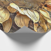 Sonnenblumen in Rahmen Moderne Kunstsammlung Geschenkpapier (Ecke)