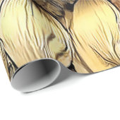 Sonnenblumen in Rahmen Moderne Kunstsammlung Geschenkpapier (Rolleneckpunkt)