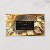Sonnenblumen in Rahmen Moderne Kunstsammlung Visitenkarte (Vorderseite)