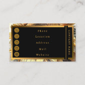 Sonnenblumen in Rahmen Moderne Kunstsammlung Visitenkarte (Rückseite)