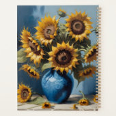 Sonnenblumen in Vase Planer (Rückseite)