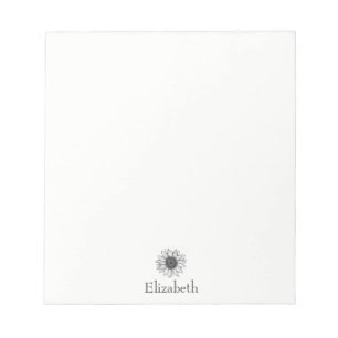 Sonnenblumen Individuelle Name Business Notizblock