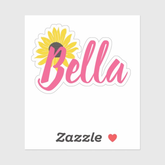 Sonnenblumen Individuelle Name Vinyl Decal Aufkleb Aufkleber (Blatt)