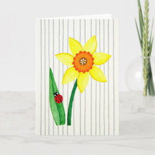 Sonnenblumen-Insekt-Kunstkarte Karte