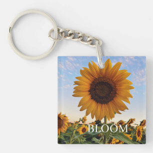 Sonnenblumen Inspiration - Helle Sommerblumenkunst Schlüsselanhänger