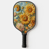 Sonnenblumen Inspiration Pickleball Schläger (Rückseite)