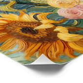 Sonnenblumen Inspiration Poster (Ecke)