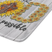 Sonnenblumen, Inspiration/Schrift Schneidebrett (Ecke)
