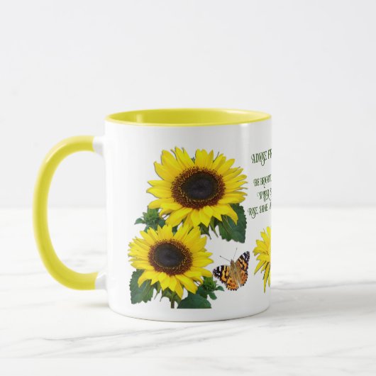 Sonnenblumen Inspirationssortiment Tasse (Links)